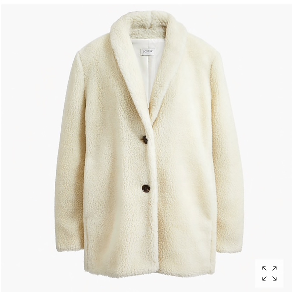 J Crew Factory Fleece Teddy Coat